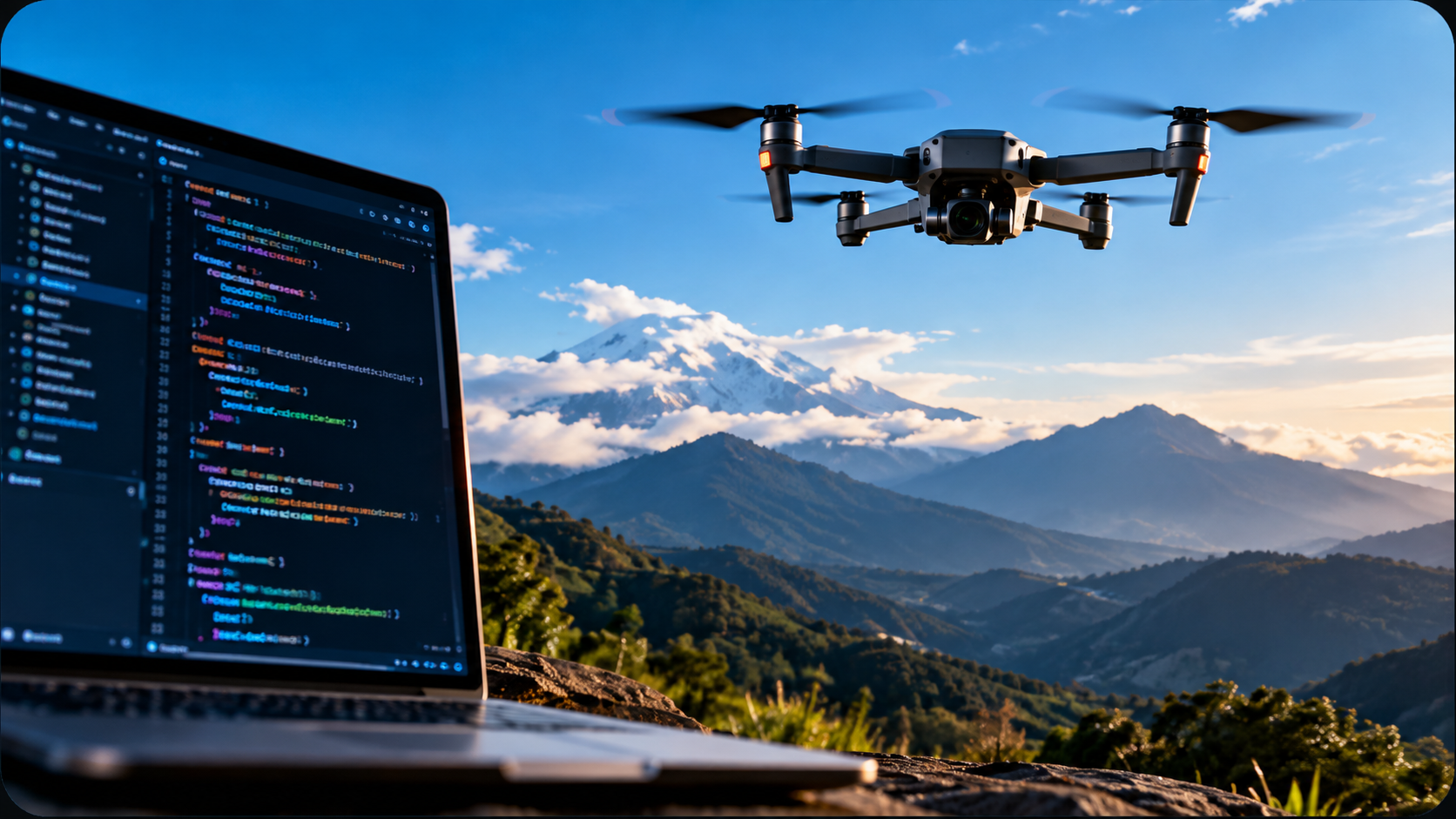 Producción aérea con drone