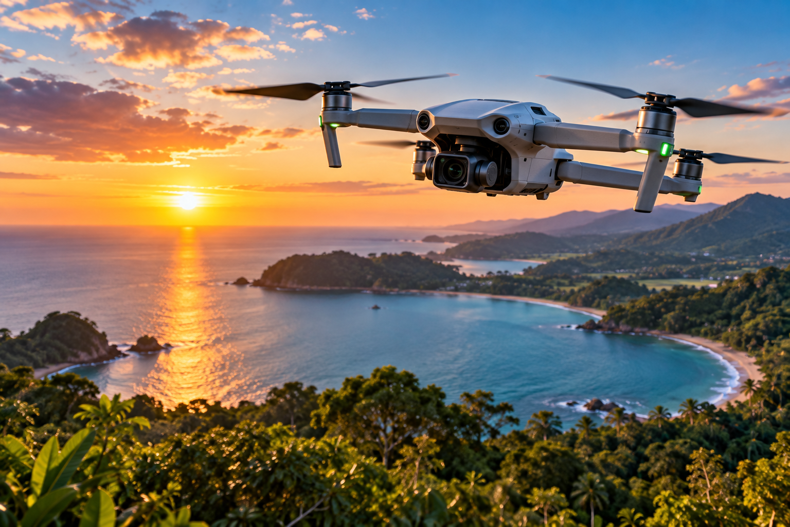 Contenido aéreo con drone